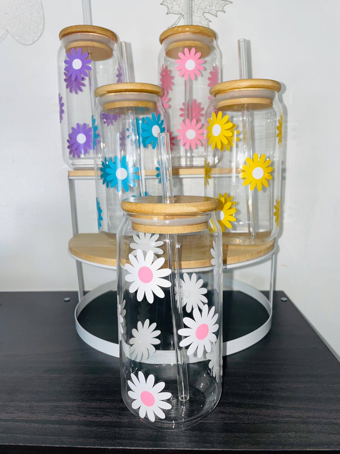 Pastel Daisy cups