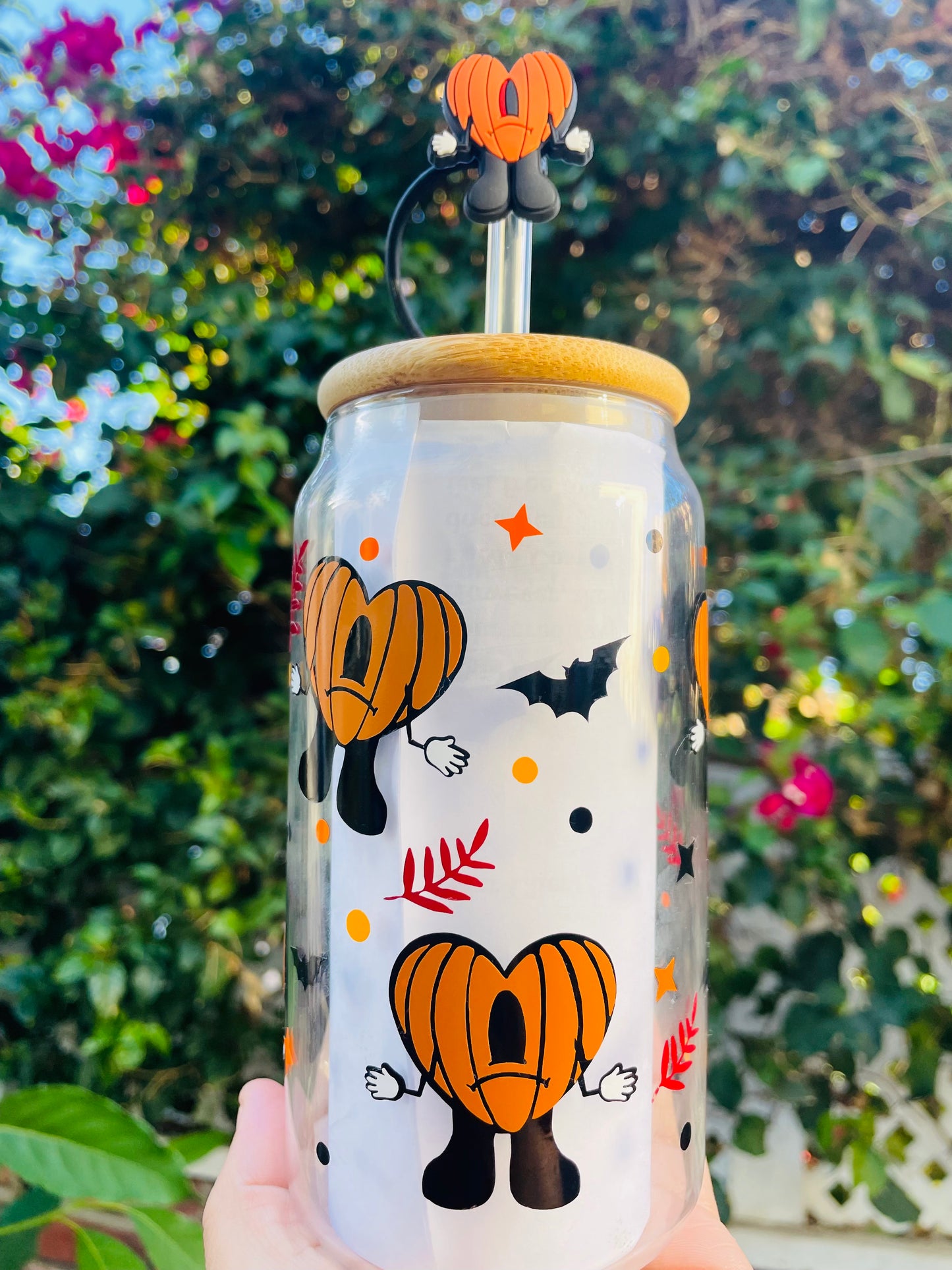 Small pumpkin bad bunny cup