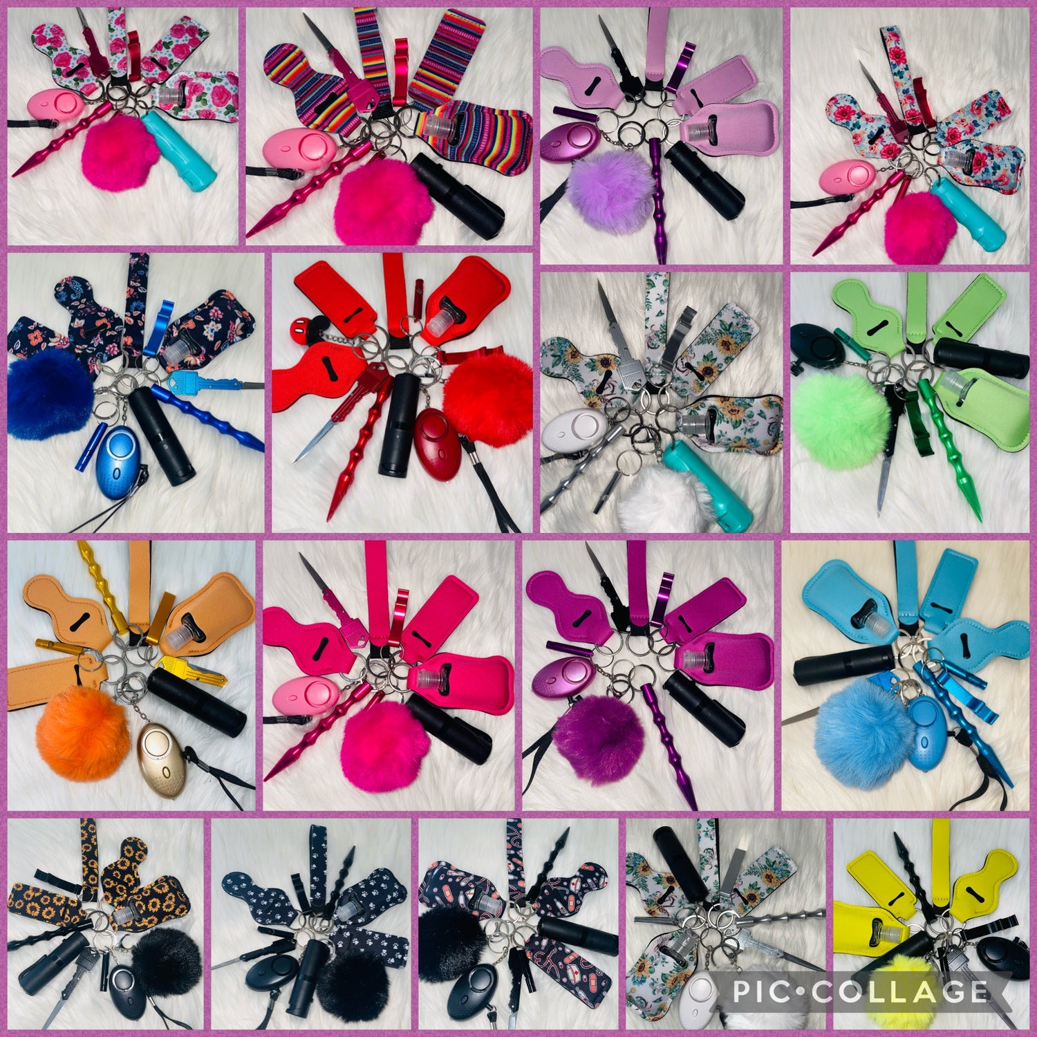 Adult’s 12 pc Self-Defense Keychain