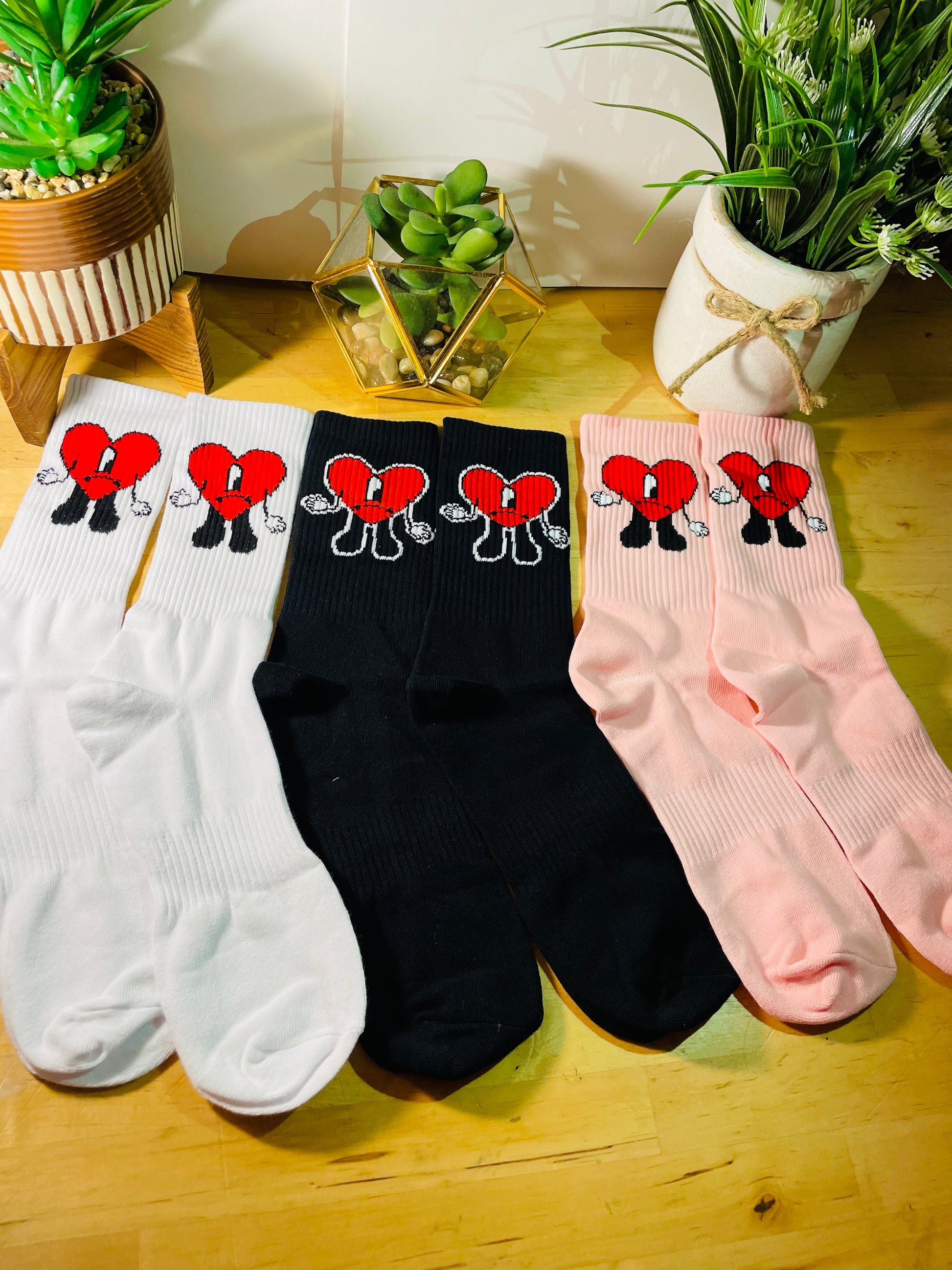 Bad Bunny faces Socks - Subliworks