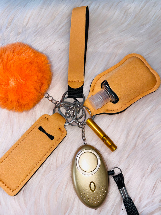 Orange kids self-defense keychain