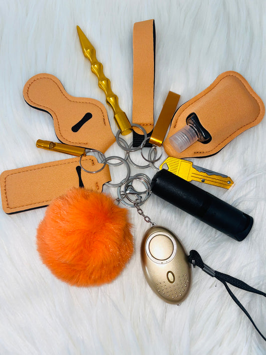 Orange self-defense Keychain